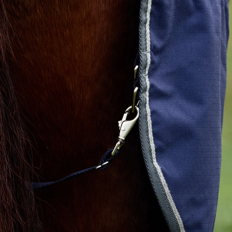 Weatherbeeta Comfitec Tyro Standard Neck 220g Turnout Rug In Navy/Charcoal-5